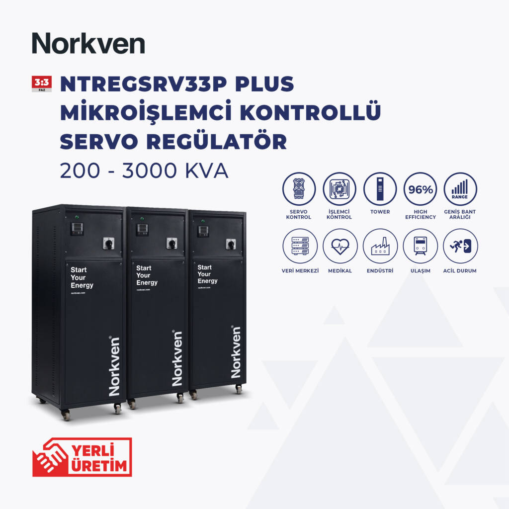 200 - 3000 kva trifaze servo regülatör