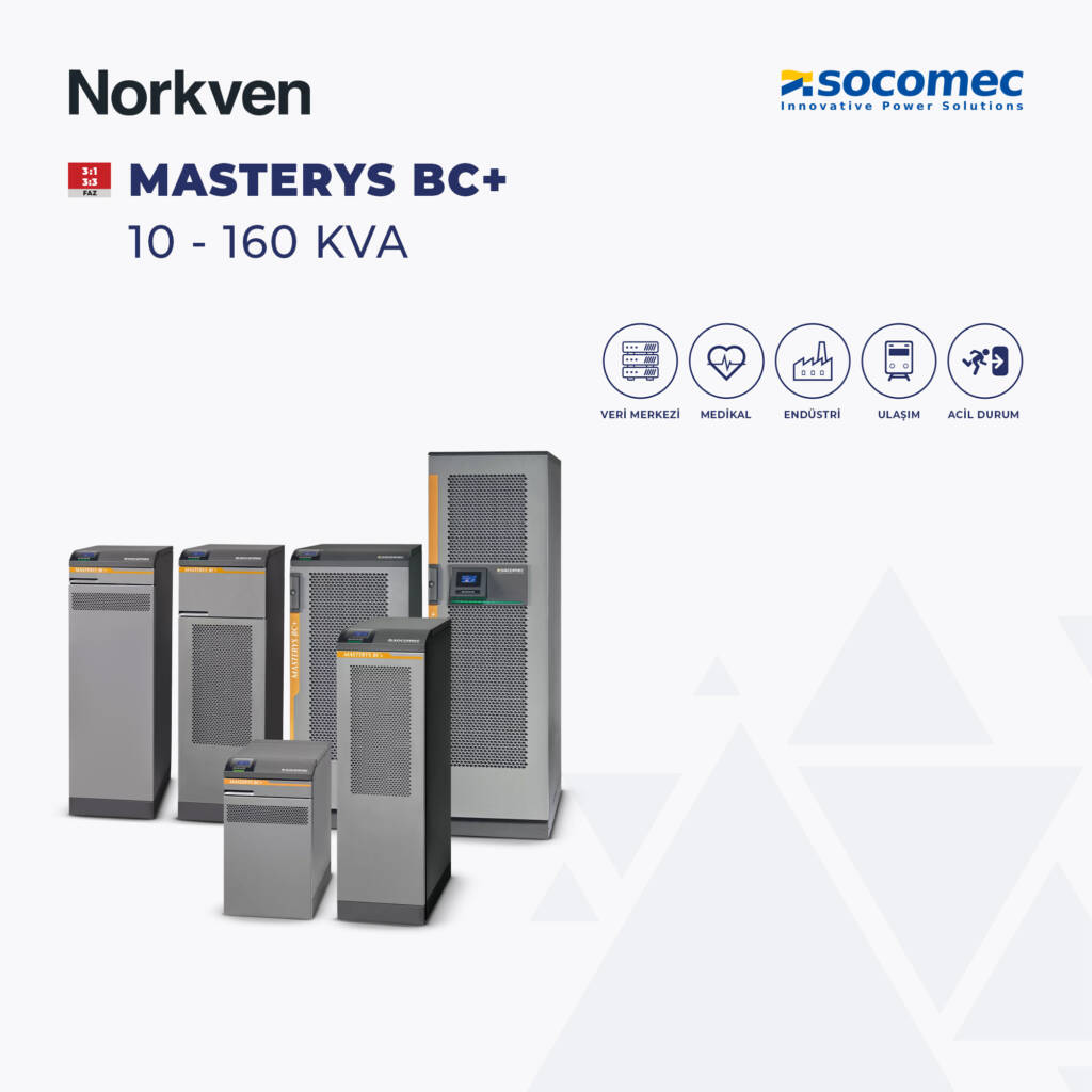 SOCOMEC MASTERYS BC+ 10-160 kVA UPS