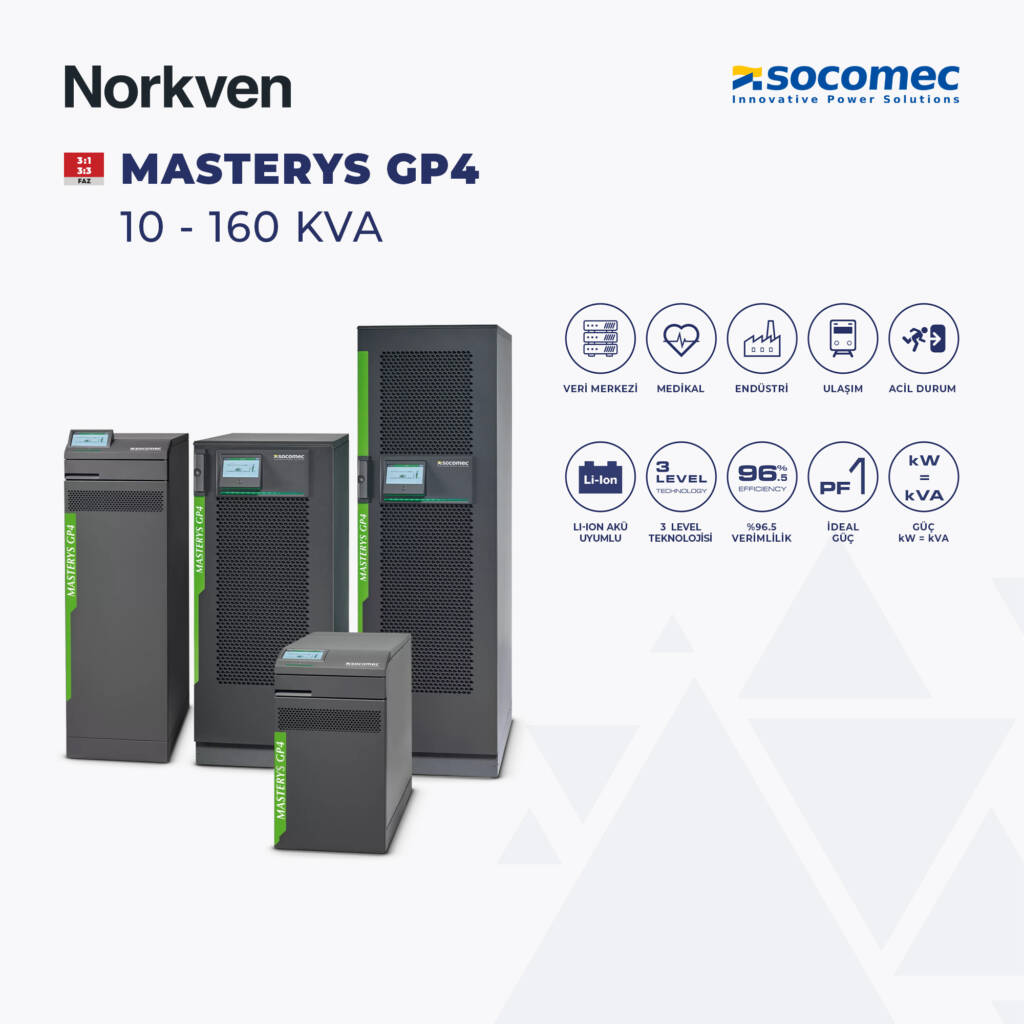 SOCOMEC MASTERYS GP4 10-160 kVA UPS