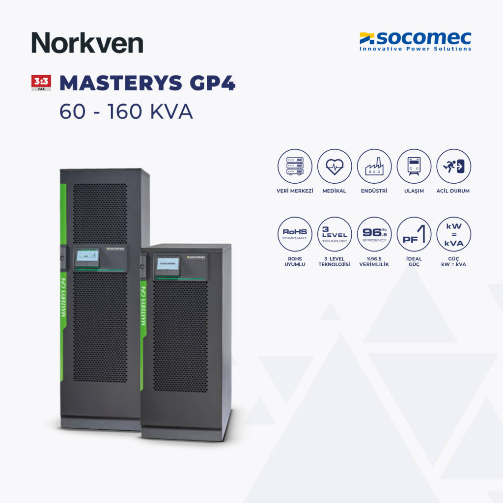 SOCOMEC MASTERYS GP4 60-160 kVA UPS