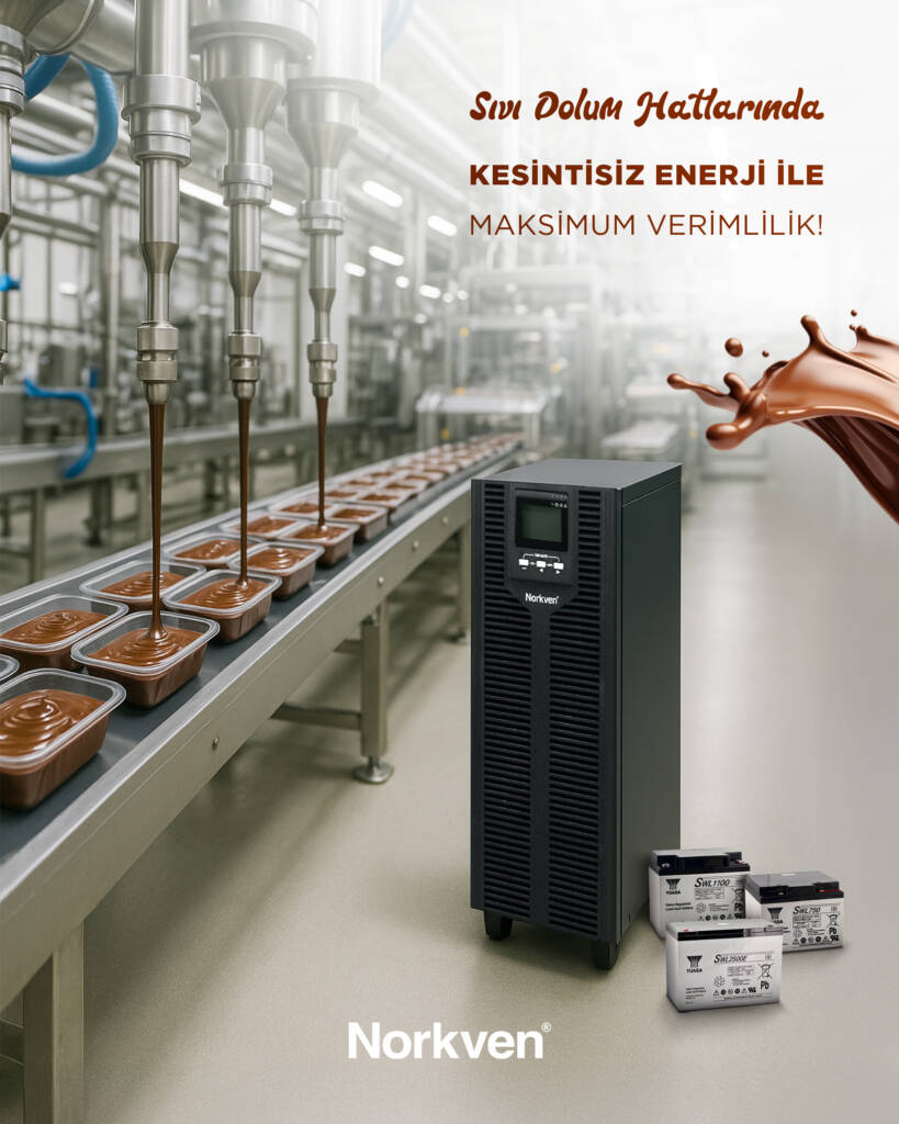 Gıda Tesislerinde UPS Kesintisiz Güç Kaynağı Sıvı Dolum Makinesi