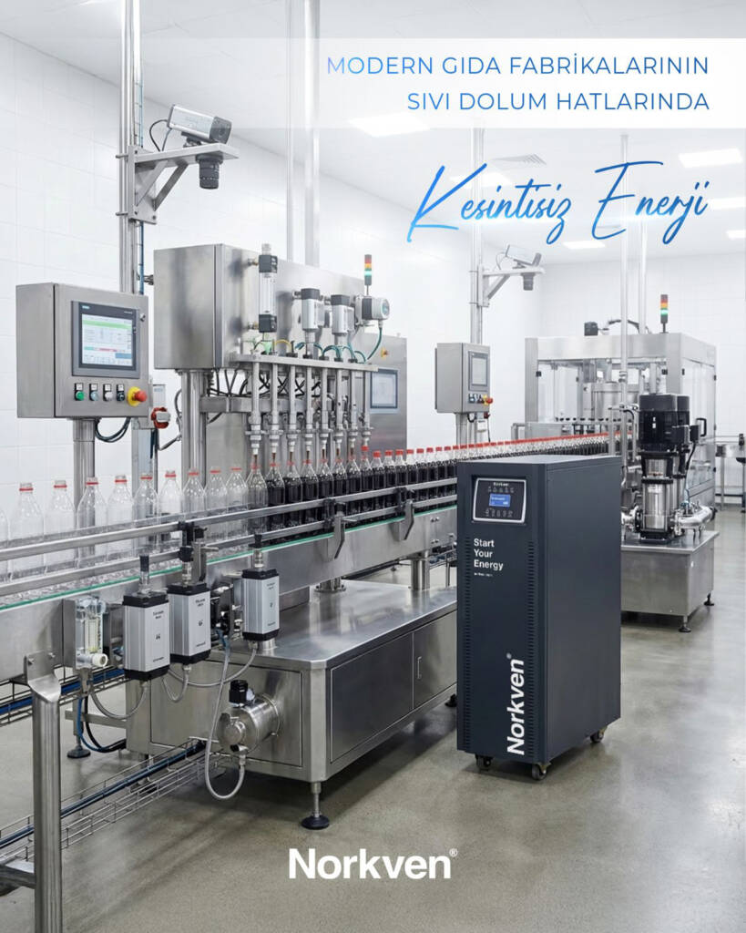 gıda fabrikası Sıvı Dolum Hatlarında kesintisiz güç kaynağı ups