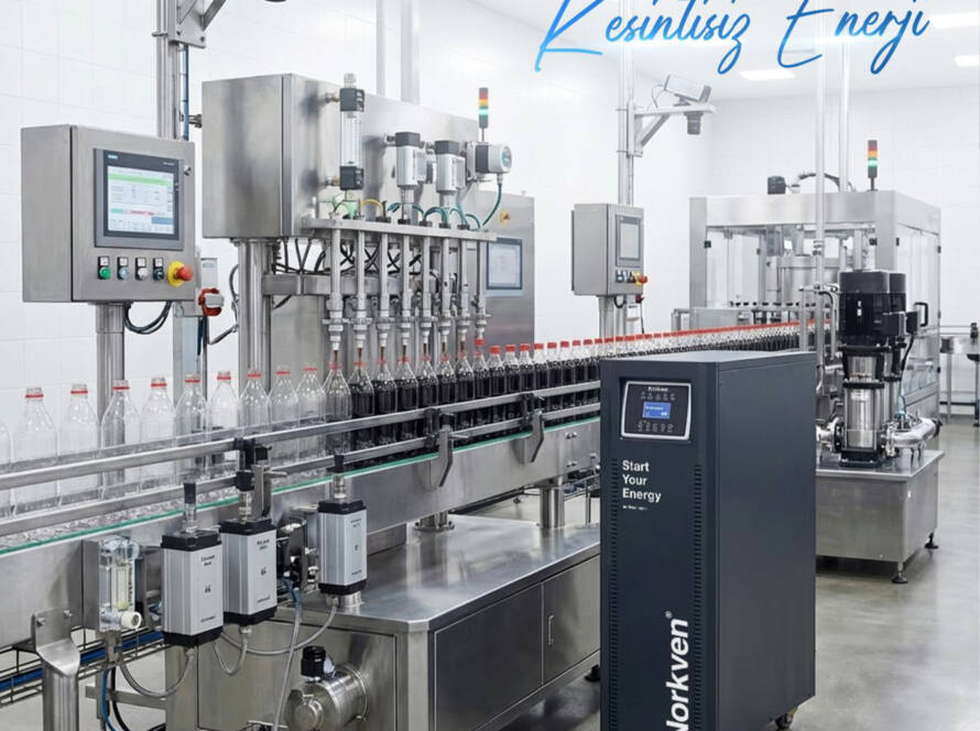 gıda fabrikası Sıvı Dolum Hatlarında kesintisiz güç kaynağı ups